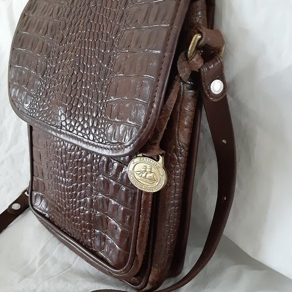 Vintage croc alligator cross body bag Brahmin - Picture 4 of 16